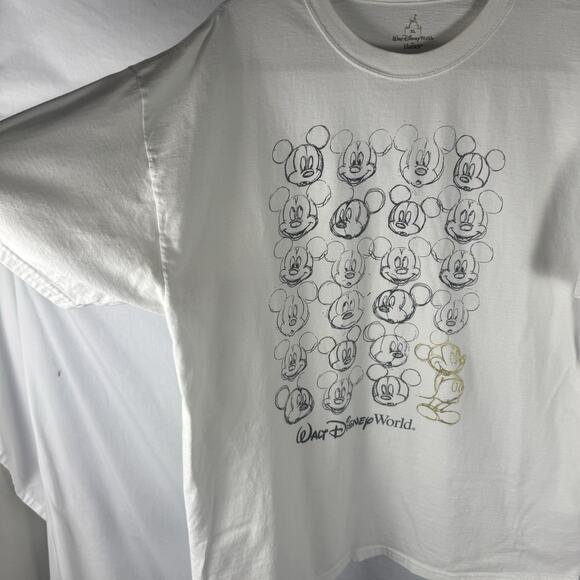 Vintage Mickey Mouse White XL T-shirt Walt Disney World Size Extra Large, Y2K - Picture 4 of 7